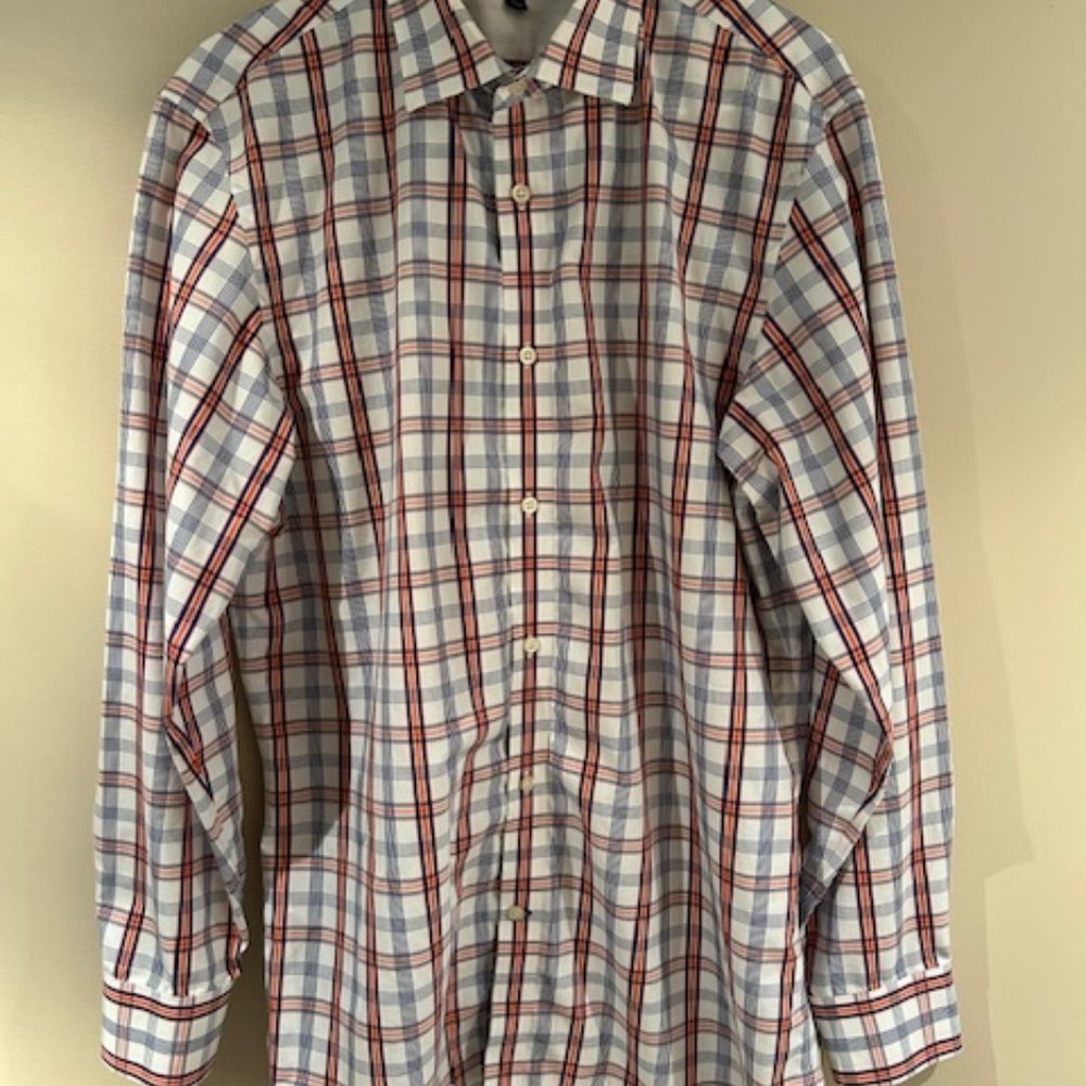 Banana Republic Men's Slim Fit Non-Iron Dress Shirt - Great Condition - Size L